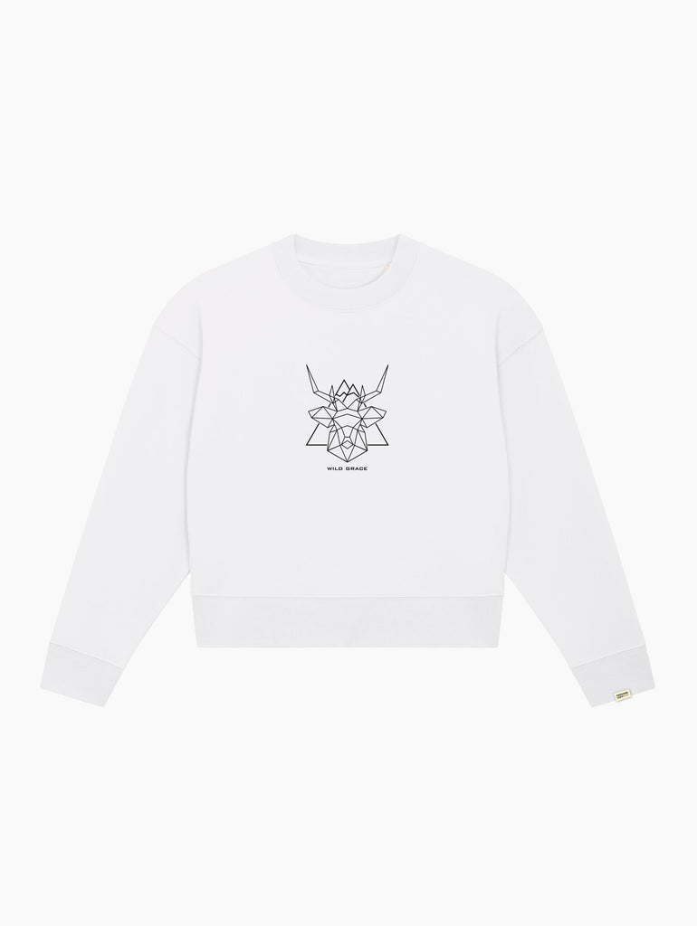 Felpa crop top - Il Cervo - Wild grace