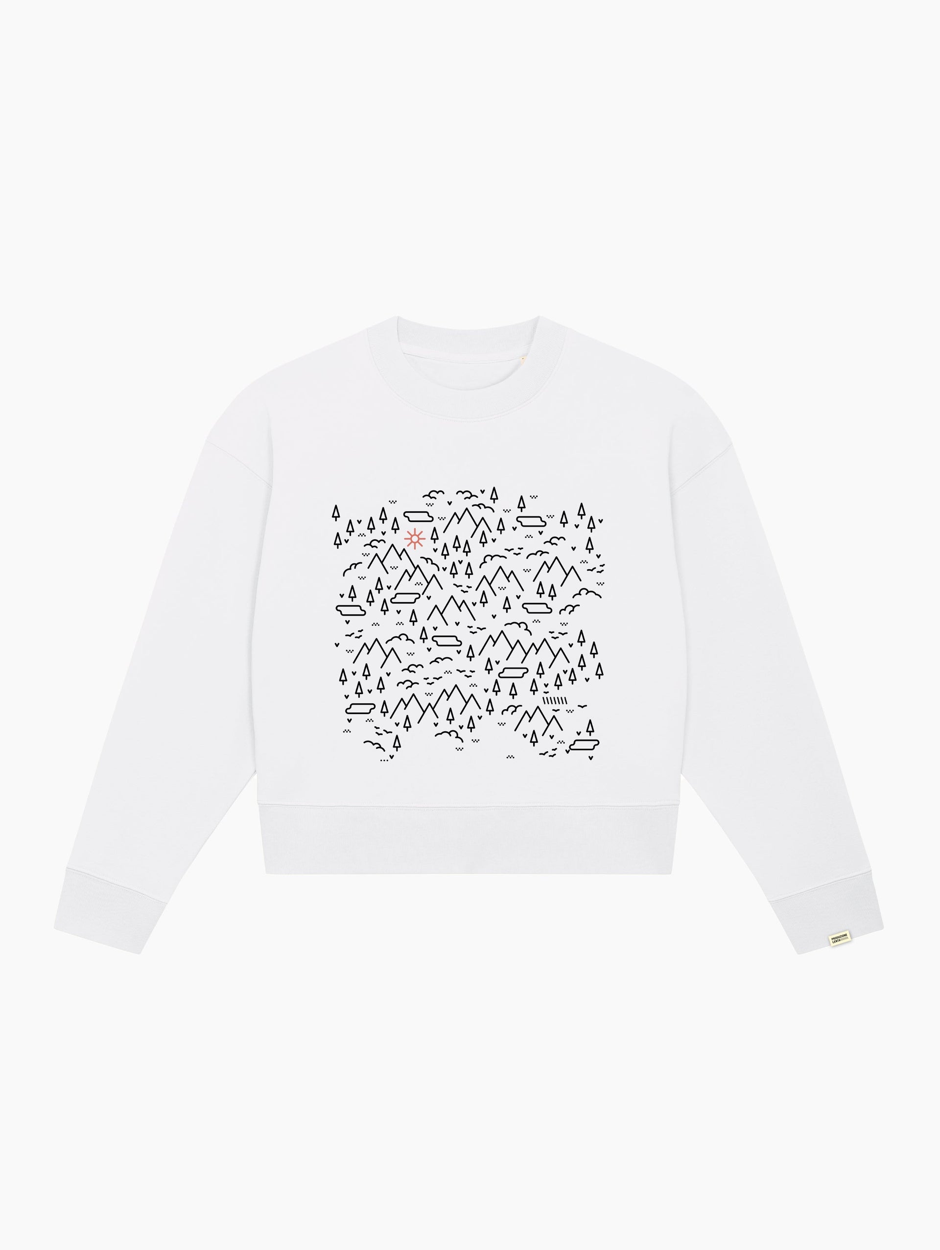 Felpa crop top - Under the sun