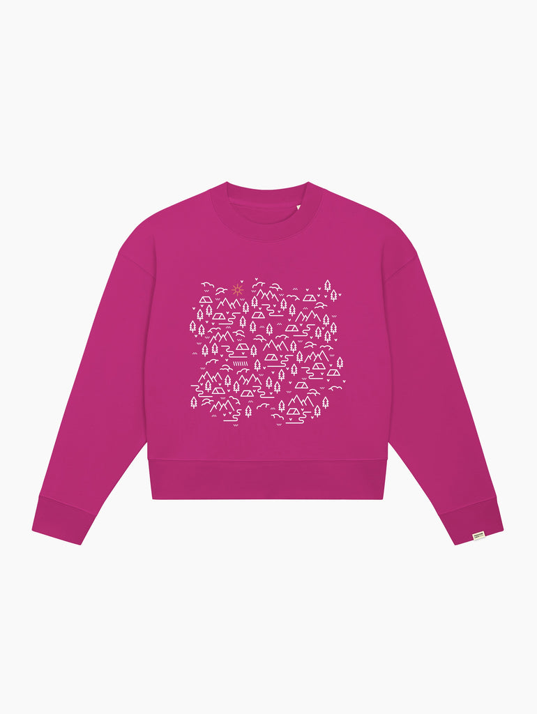 Felpa crop top - Wild camp