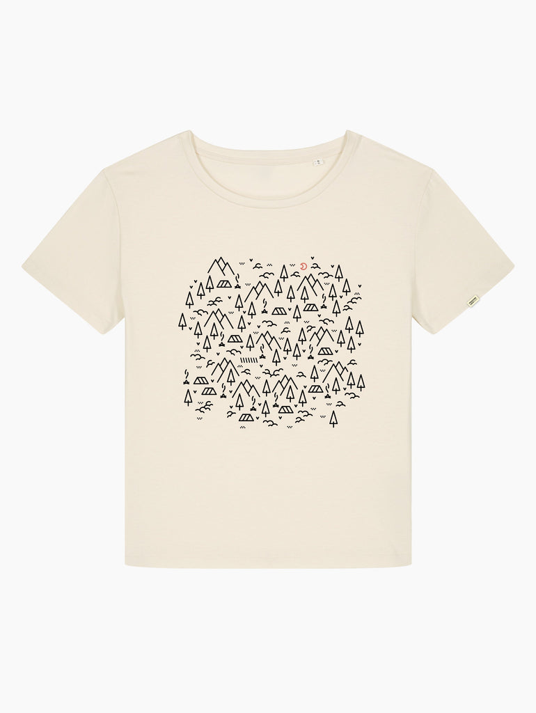 T-Shirt femminile - Campfire camping