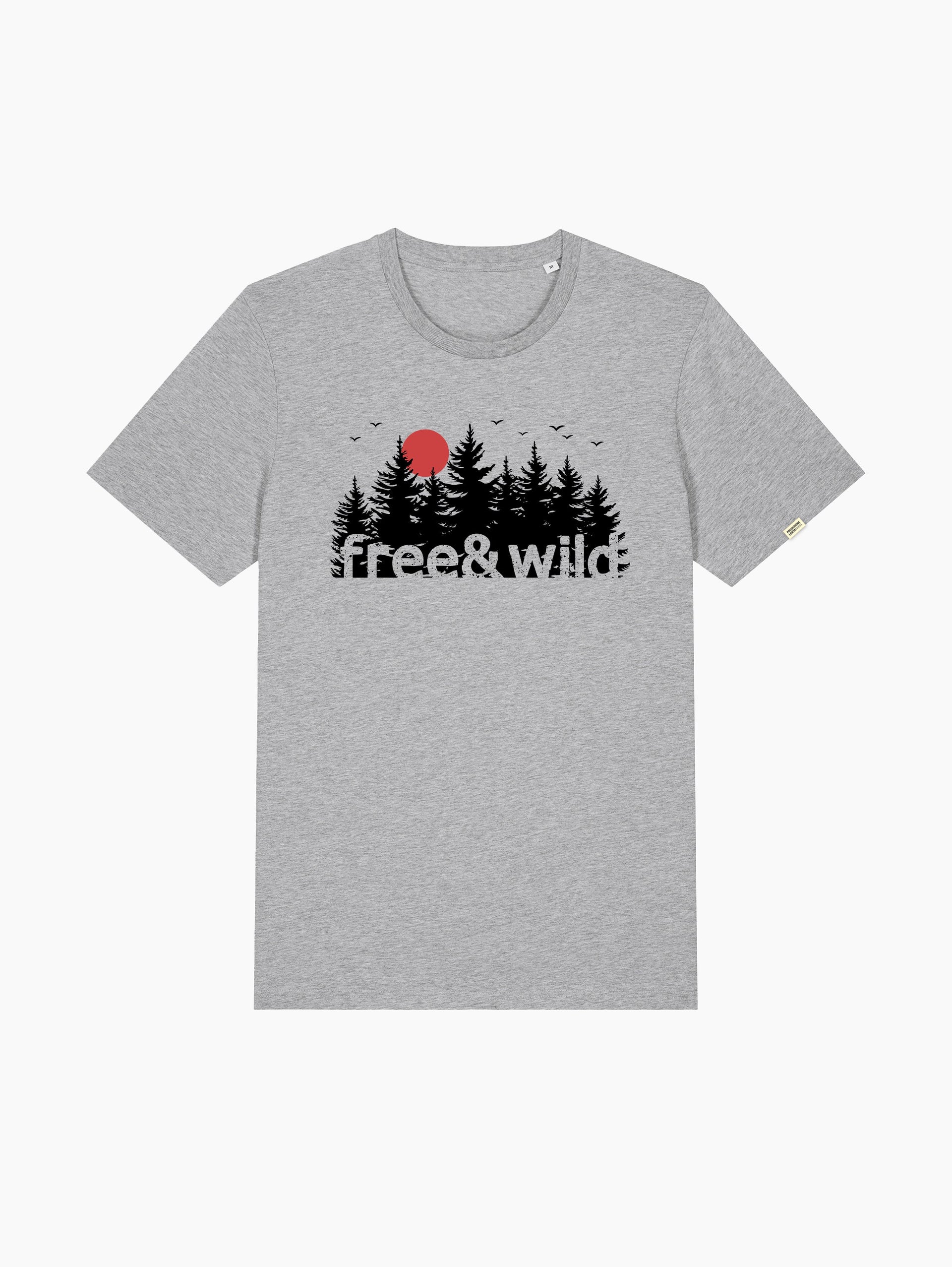 T-Shirt classica - free and wild