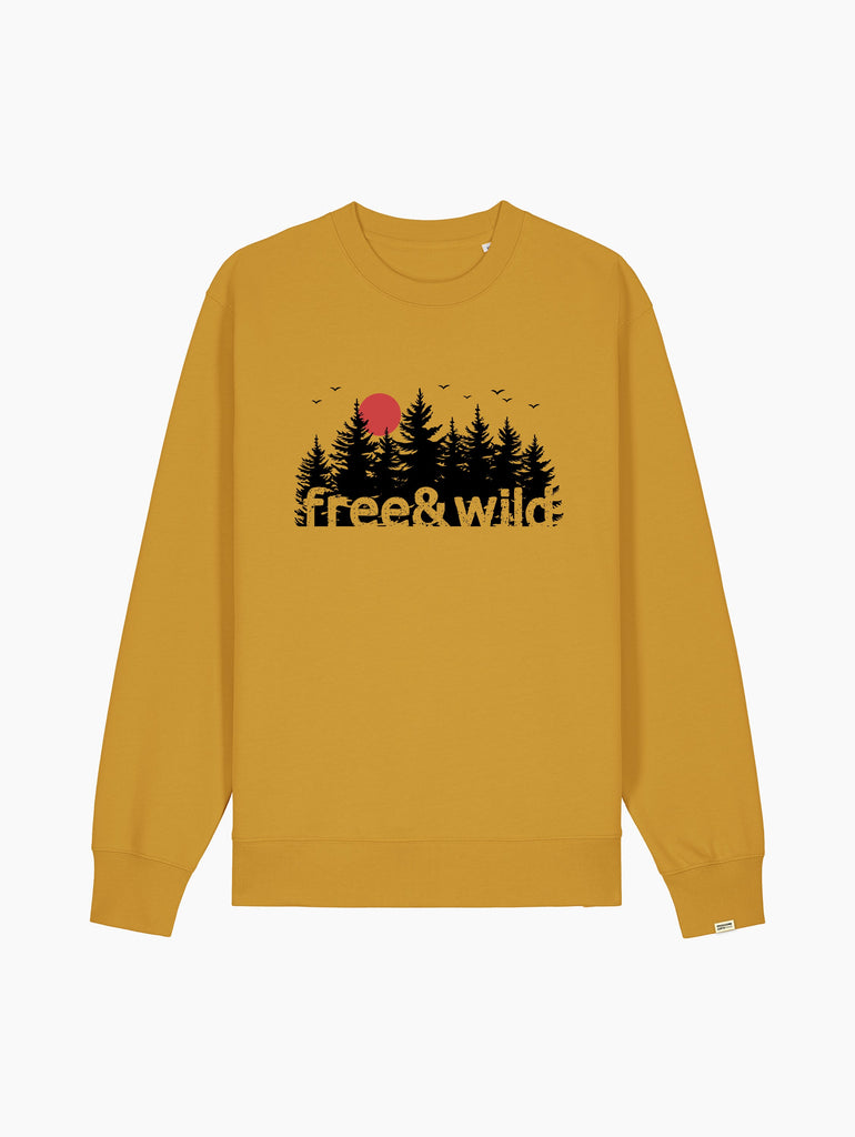 Felpa girocollo - free and wild