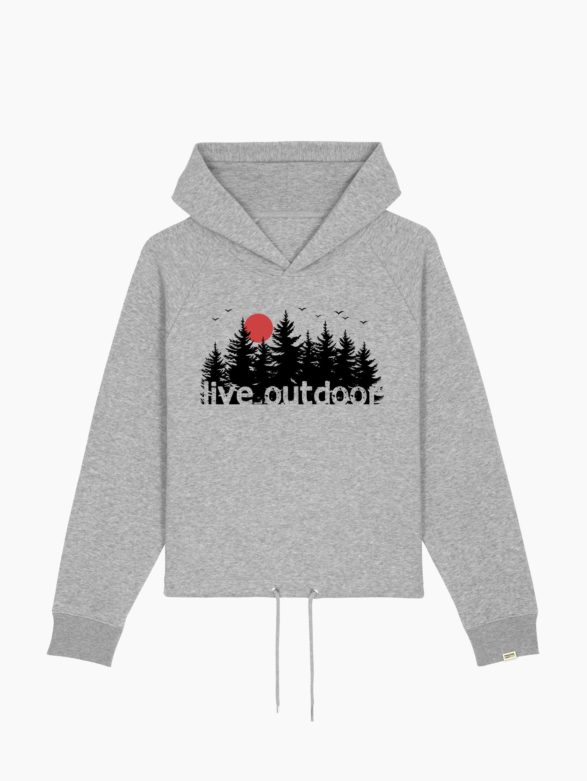 Felpa cappuccio corta - Live outdoor