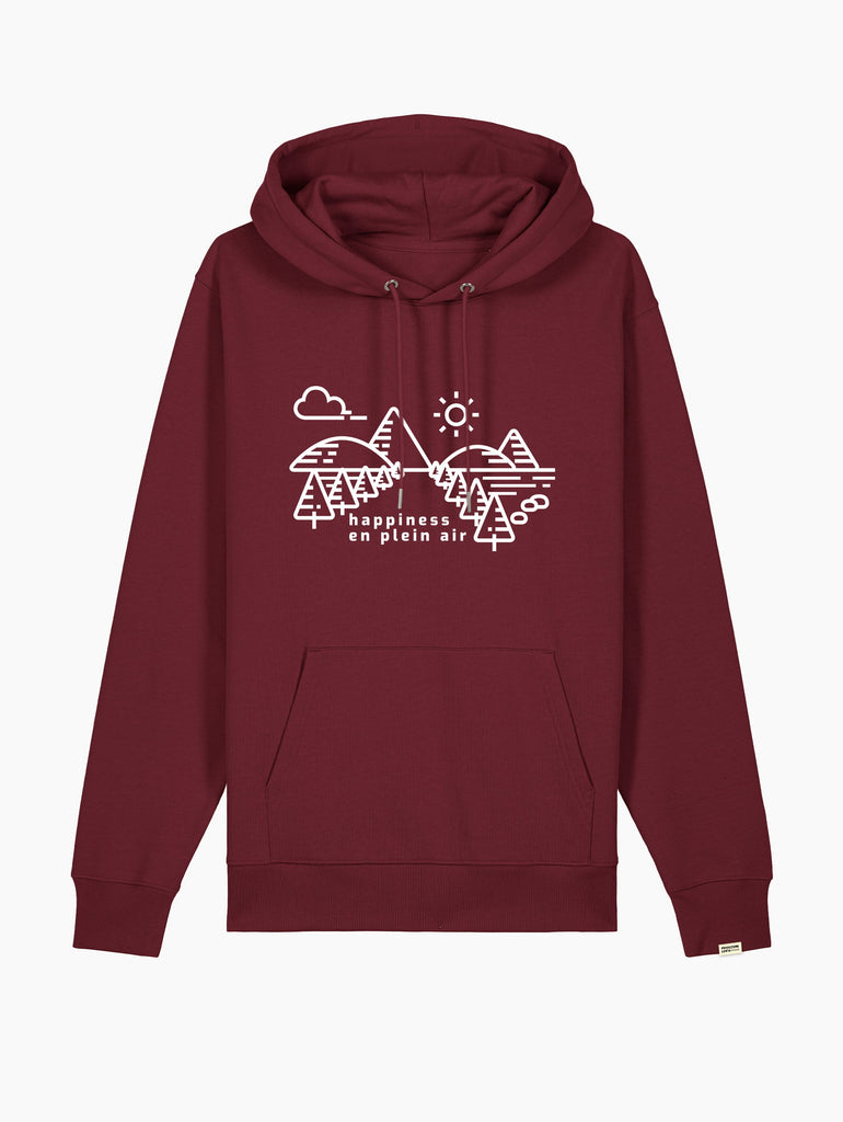Felpa con cappuccio - Roads and pines