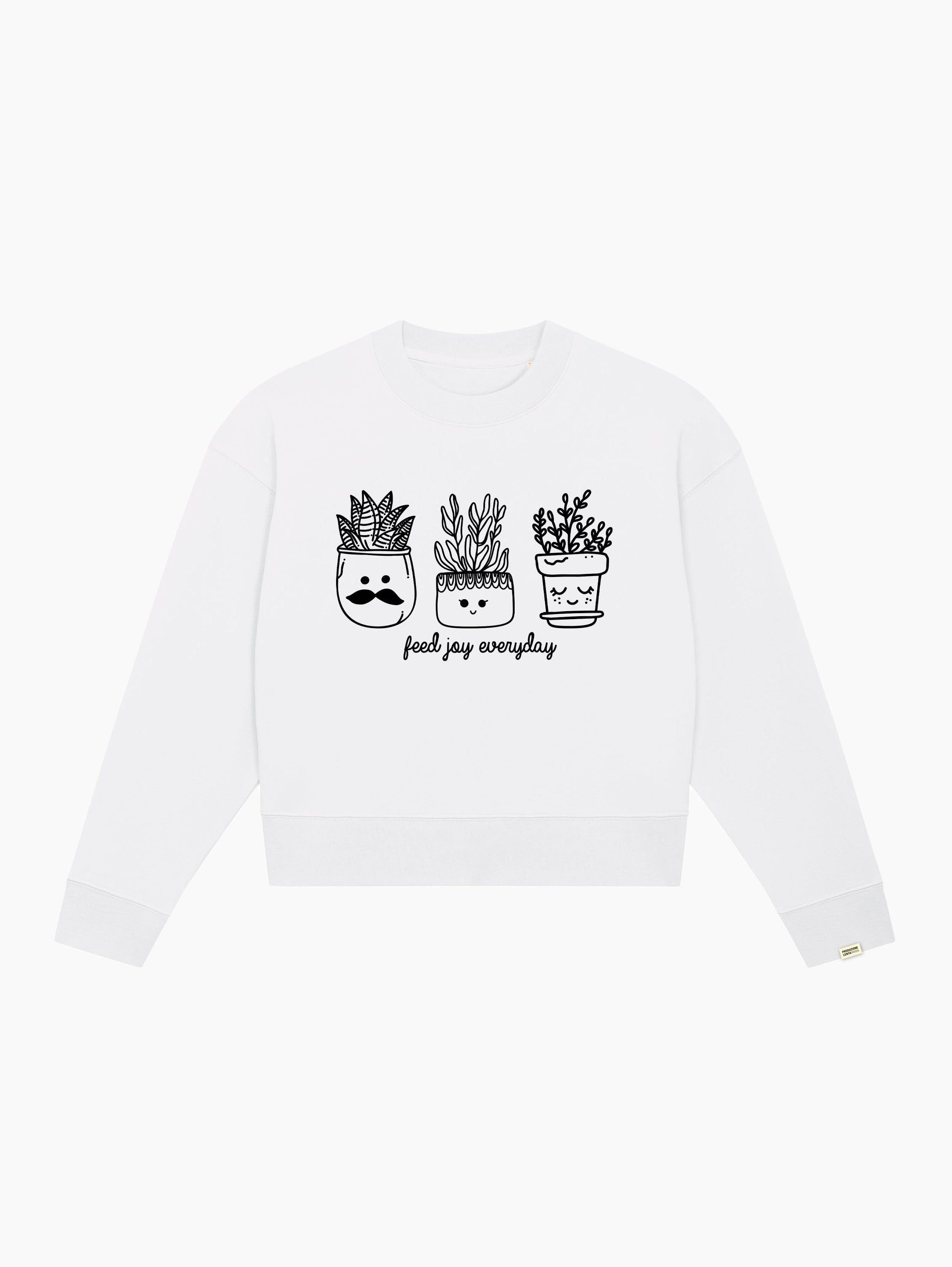 Felpa crop top - Cheerful trio