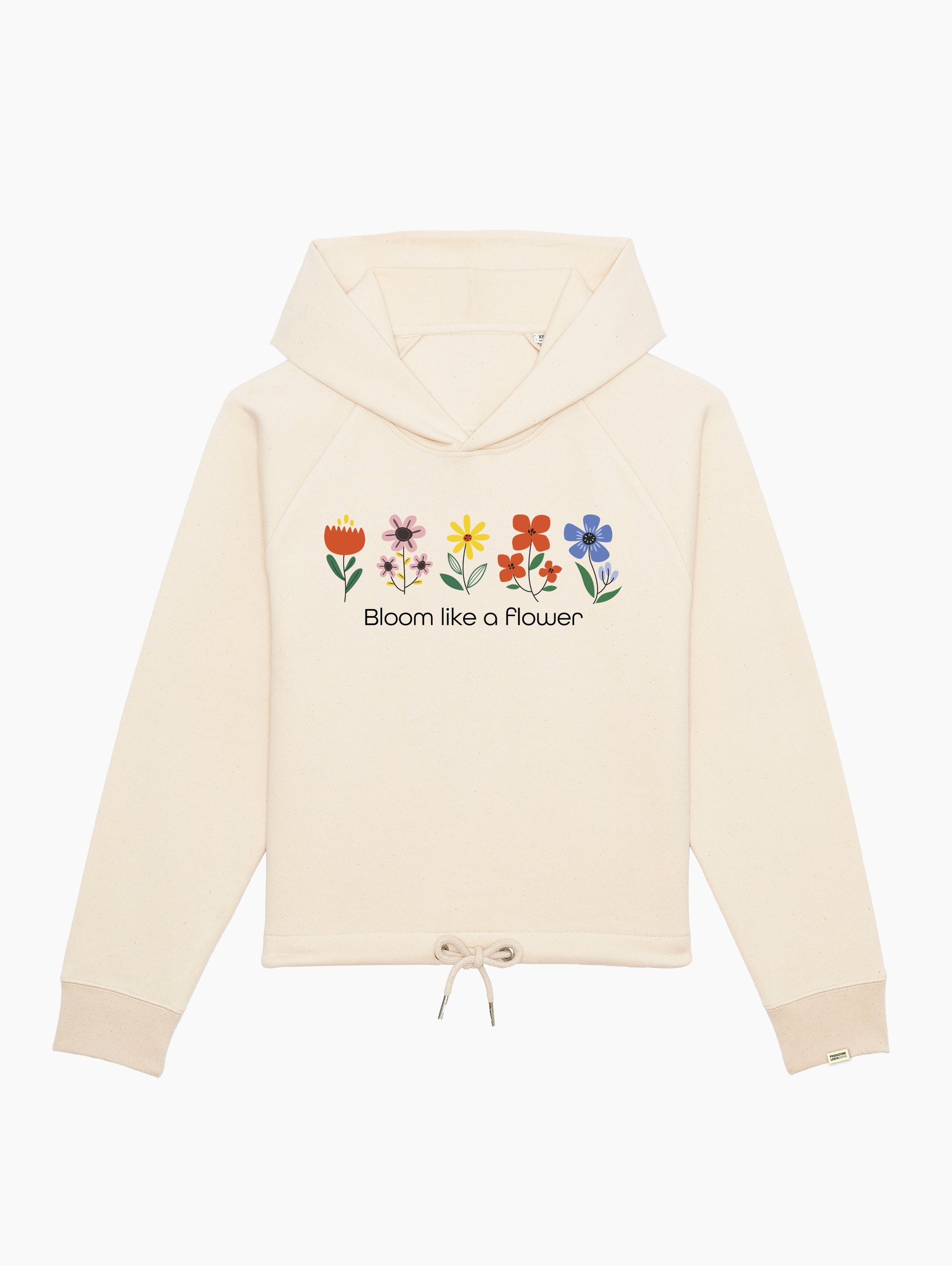 Felpa cappuccio corta - Bloom like a flower 1