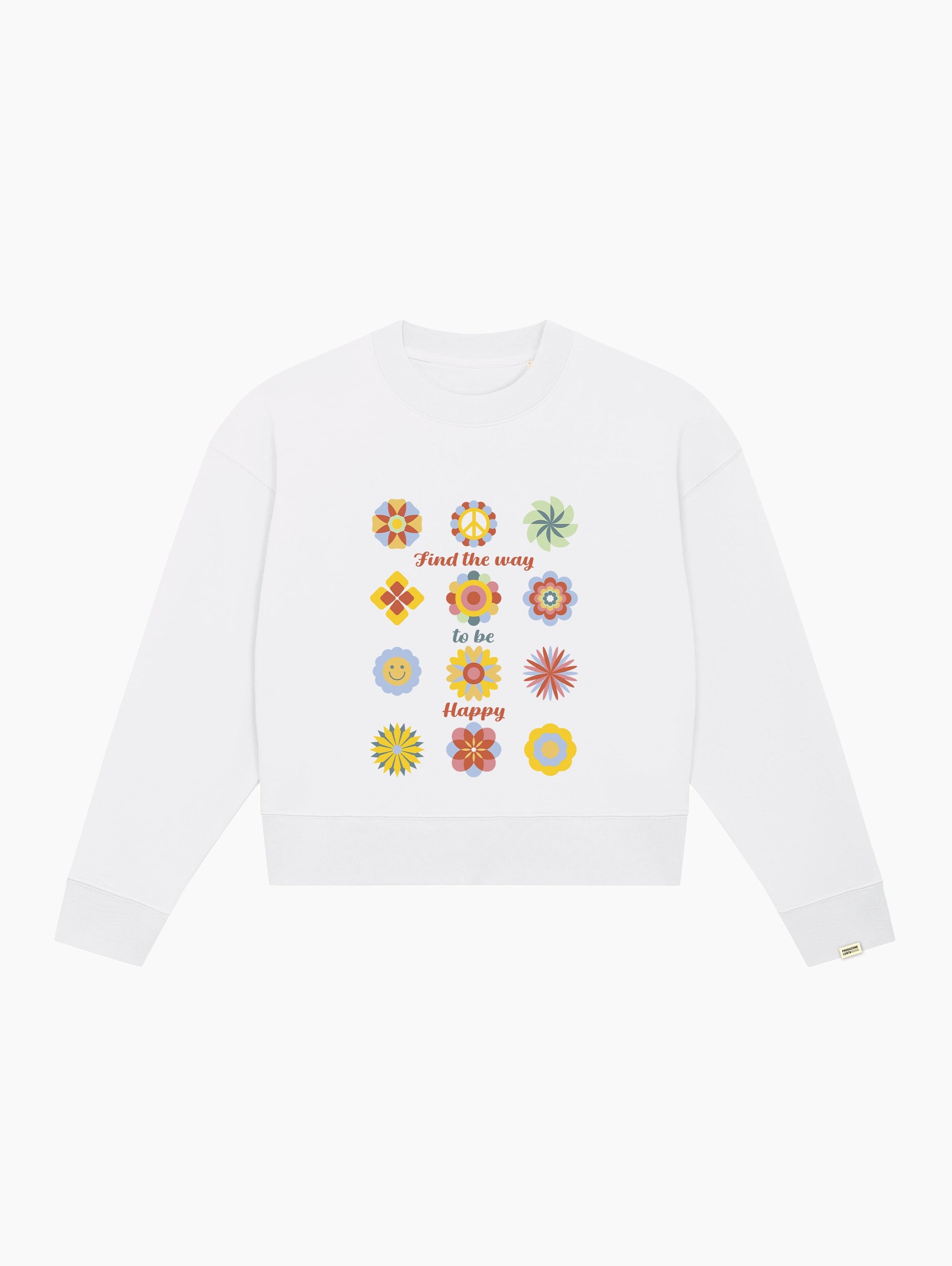 Felpa crop top - Find the way to be happy 3