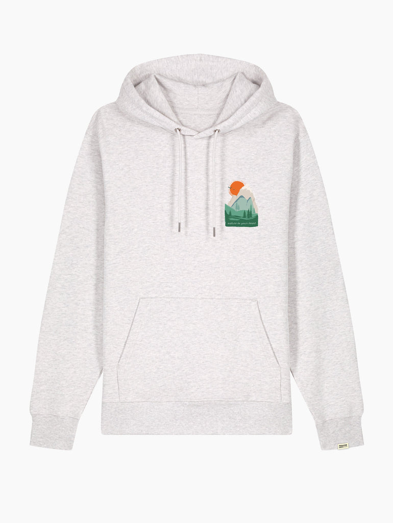 Felpa con cappuccio - Orange Sun