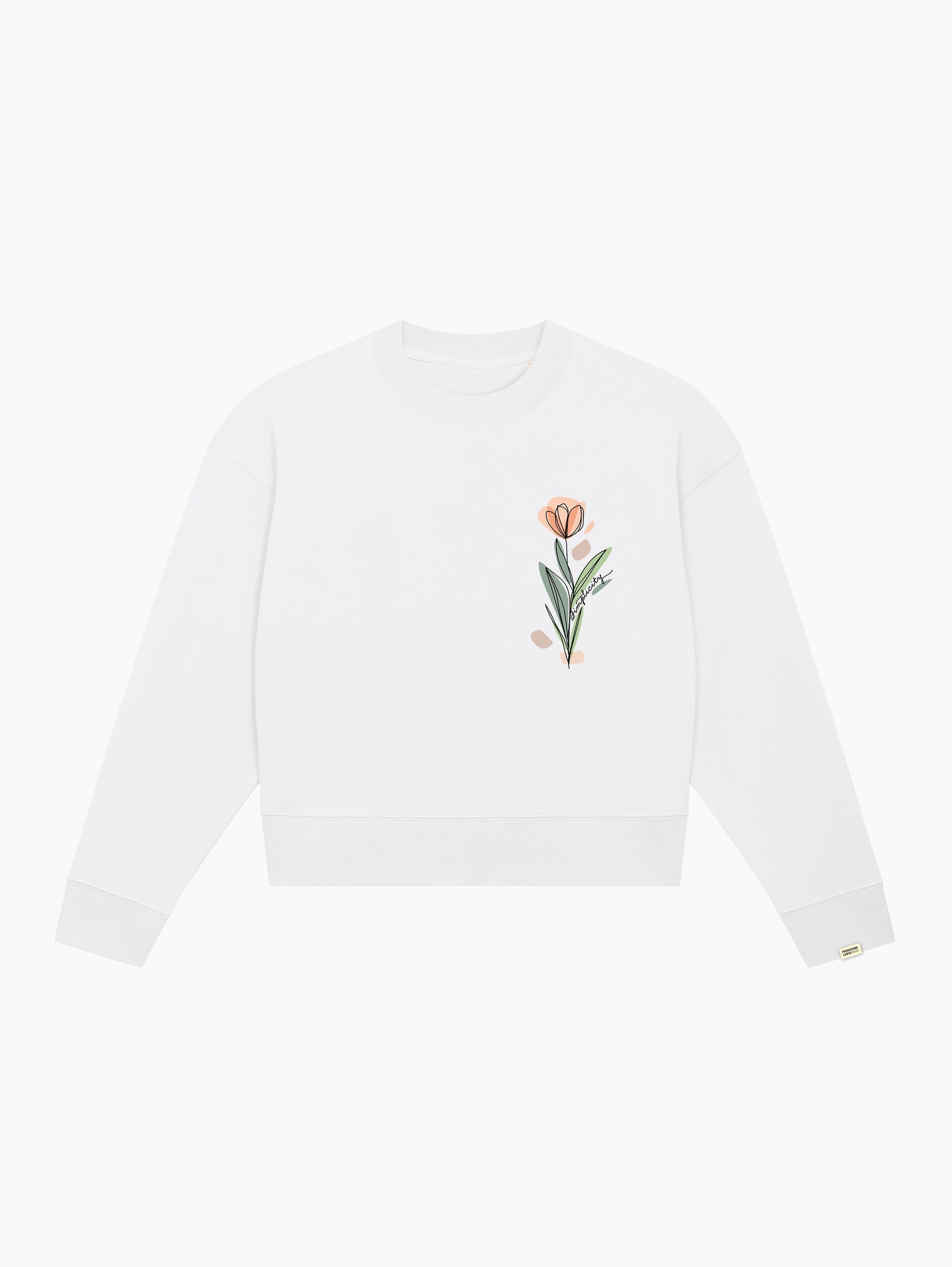 Felpa crop top - Lonely tulip