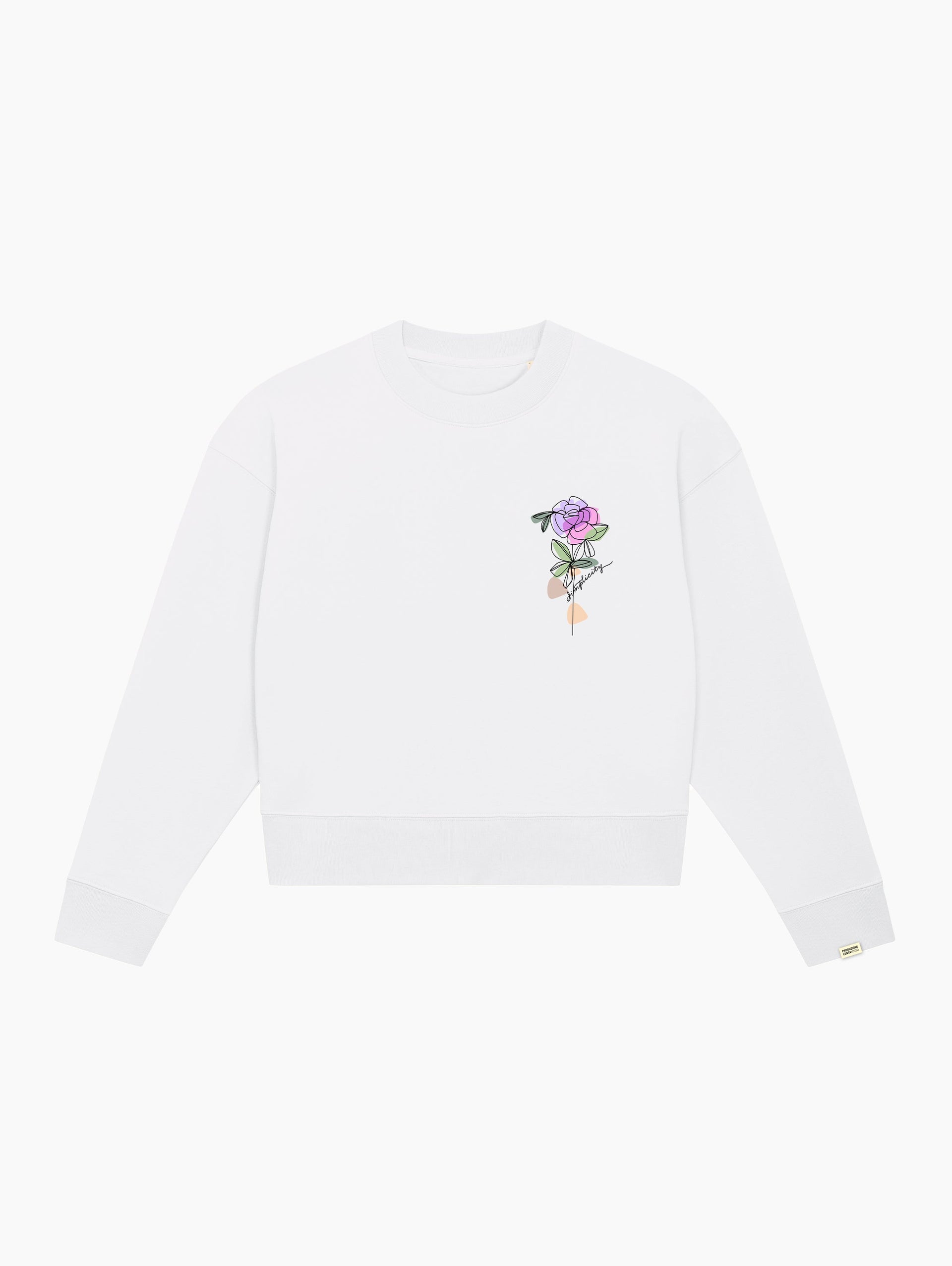 Felpa crop top - Rose