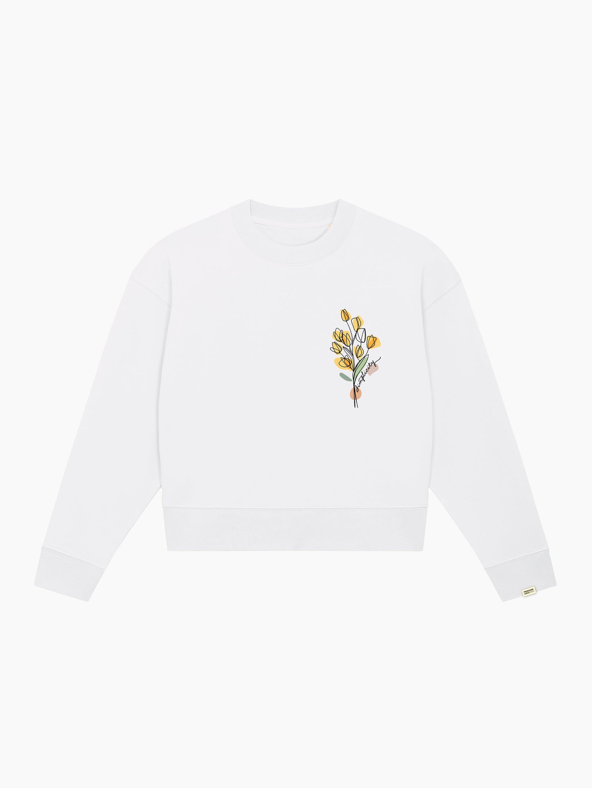 Felpa crop top - Tulips