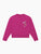 Felpa crop top - Purple daisy