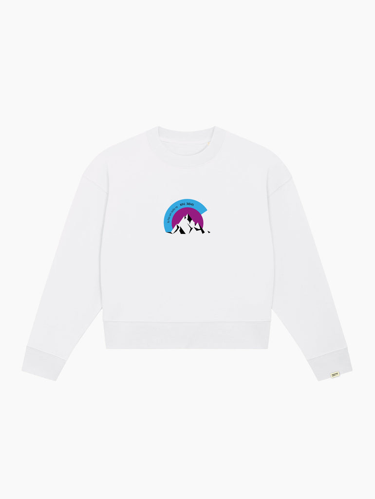 Felpa crop top - Monviso sunset 2