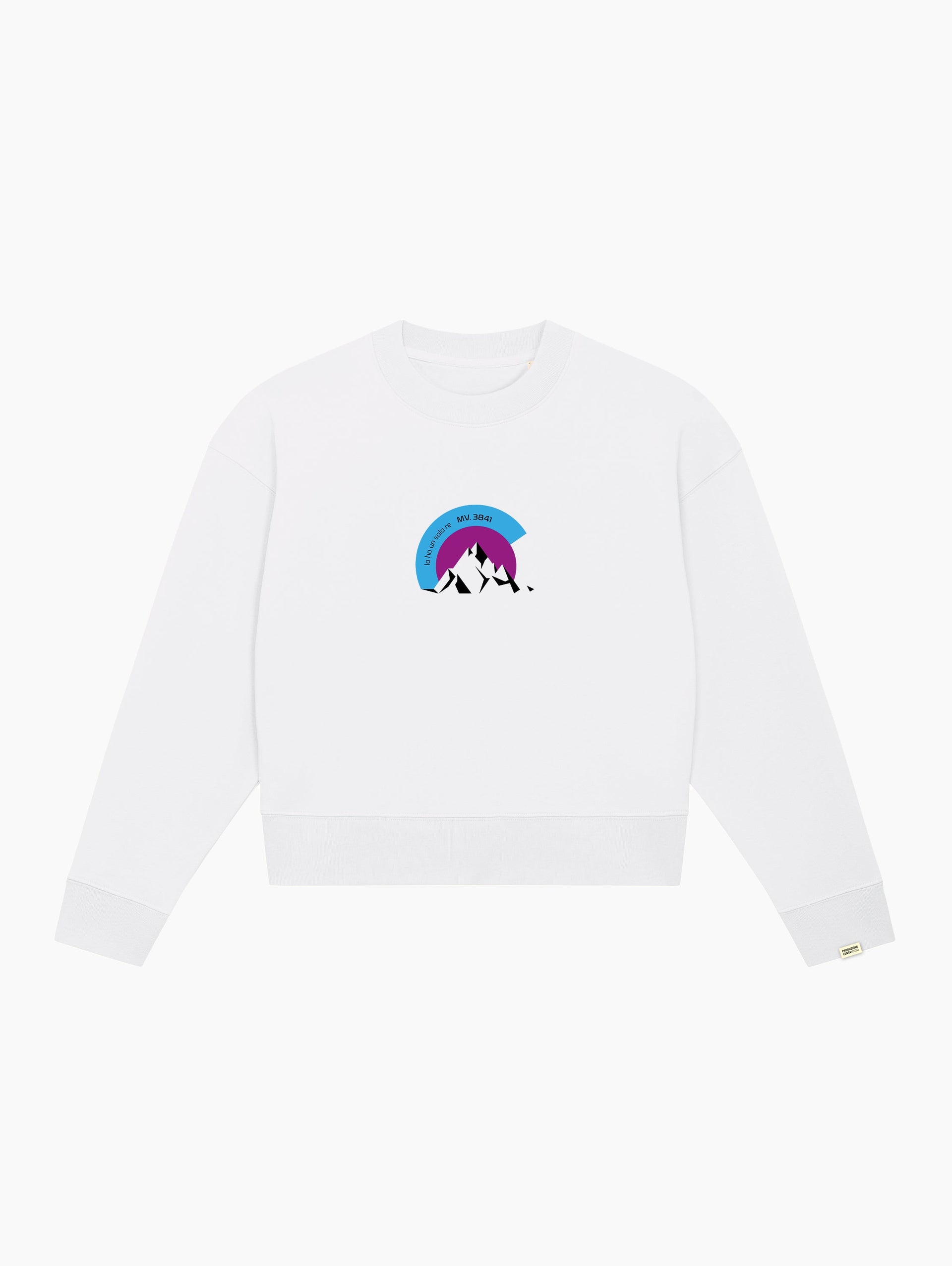 Felpa crop top - Monviso sunset 2