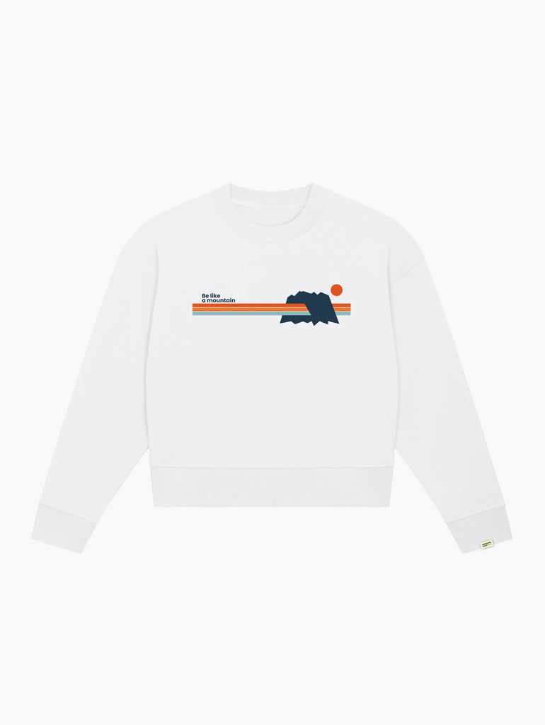Felpa crop top - Be like Monte Bianco