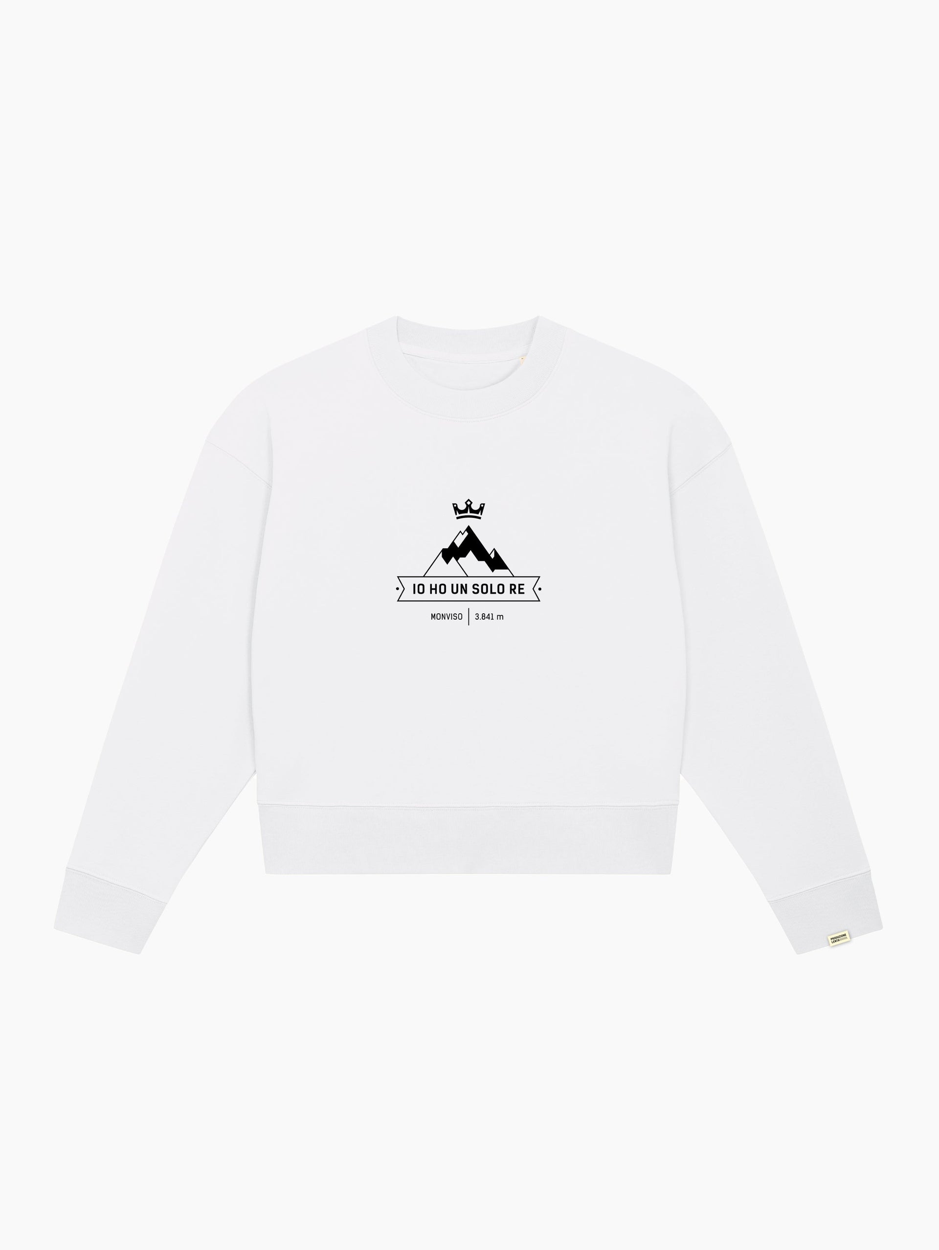 Felpa crop top - Io ho un solo Re