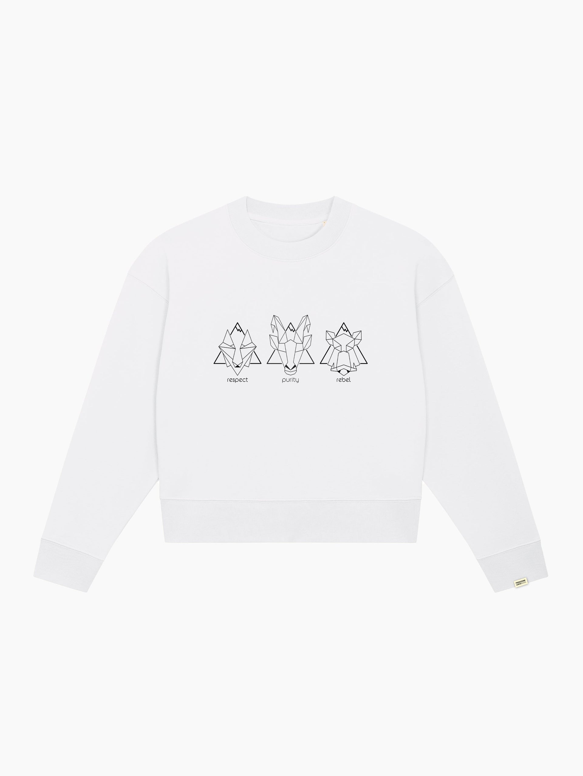 Felpa crop top - Le tre anime della montagna